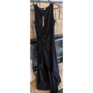Susana Monaco Women's Hi-low Sleeveless Maxi Dress Black NWOT XL